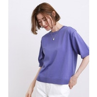 【ひんやり・UVカット・洗濯機◎】Tシャツ感覚で着られるコットン混ニット