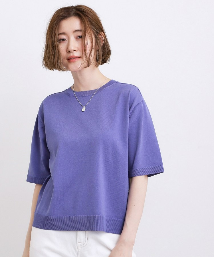 【ひんやり・UVカット・洗濯機◎】Tシャツ感覚で着られるコットン混ニット11