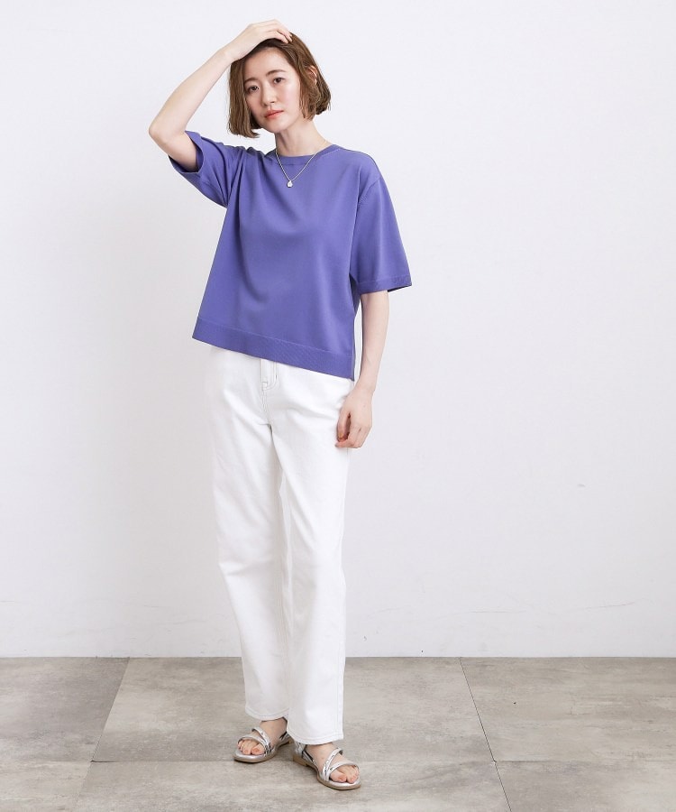 【ひんやり・UVカット・洗濯機◎】Tシャツ感覚で着られるコットン混ニット12