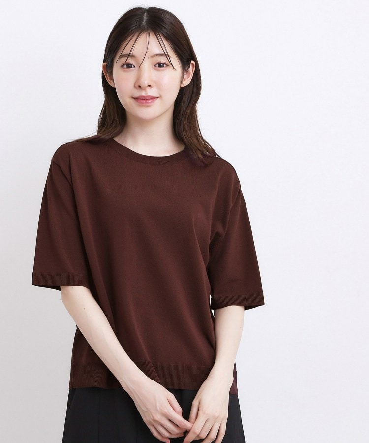 【ひんやり・UVカット・洗濯機◎】Tシャツ感覚で着られるコットン混ニット18