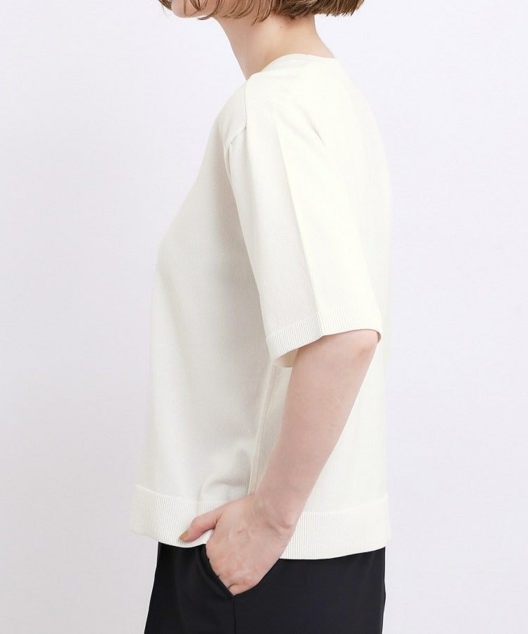 【ひんやり・UVカット・洗濯機◎】Tシャツ感覚で着られるコットン混ニット23
