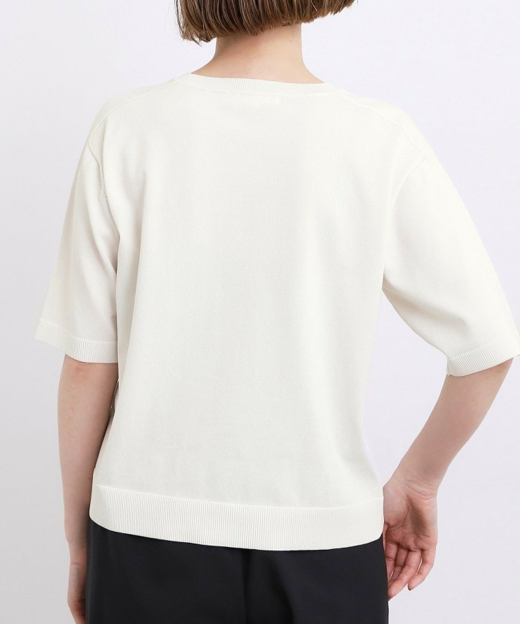 【ひんやり・UVカット・洗濯機◎】Tシャツ感覚で着られるコットン混ニット24