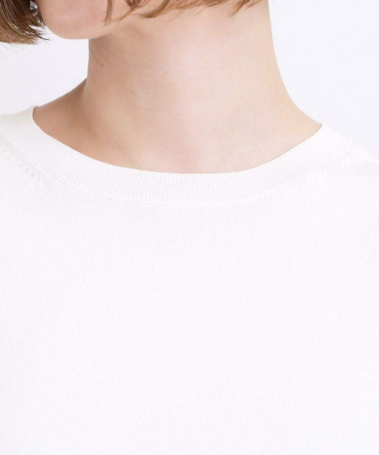 【ひんやり・UVカット・洗濯機◎】Tシャツ感覚で着られるコットン混ニット25