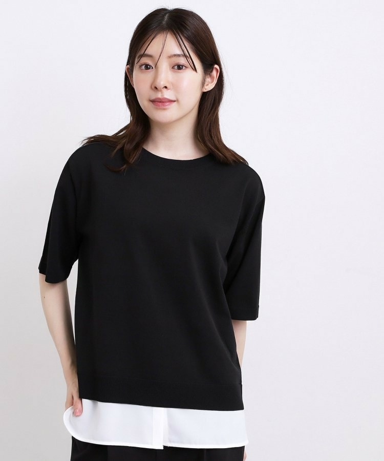 【ひんやり・UVカット・洗濯機◎】Tシャツ感覚で着られるコットン混ニット6