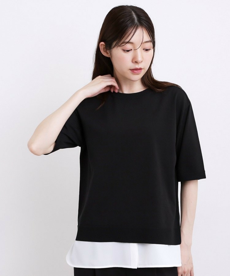 【ひんやり・UVカット・洗濯機◎】Tシャツ感覚で着られるコットン混ニット7