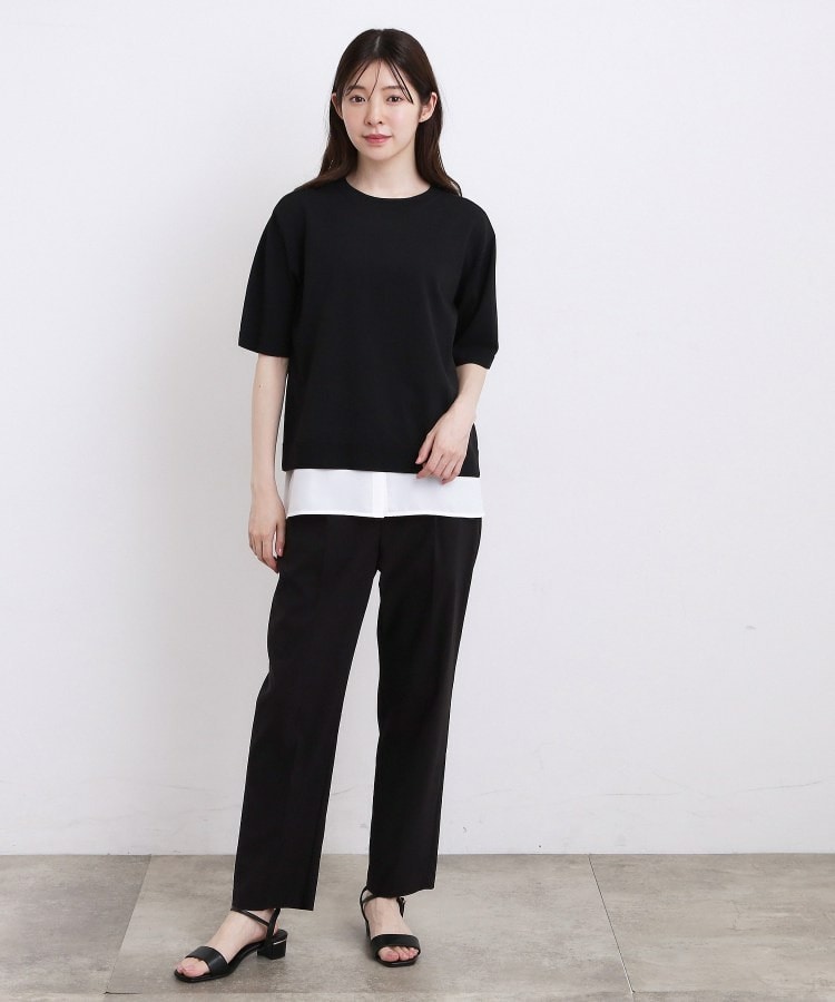 【ひんやり・UVカット・洗濯機◎】Tシャツ感覚で着られるコットン混ニット8