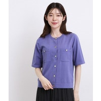 【ひんやり・UV・洗濯機◎】上品コットン混カーディガン