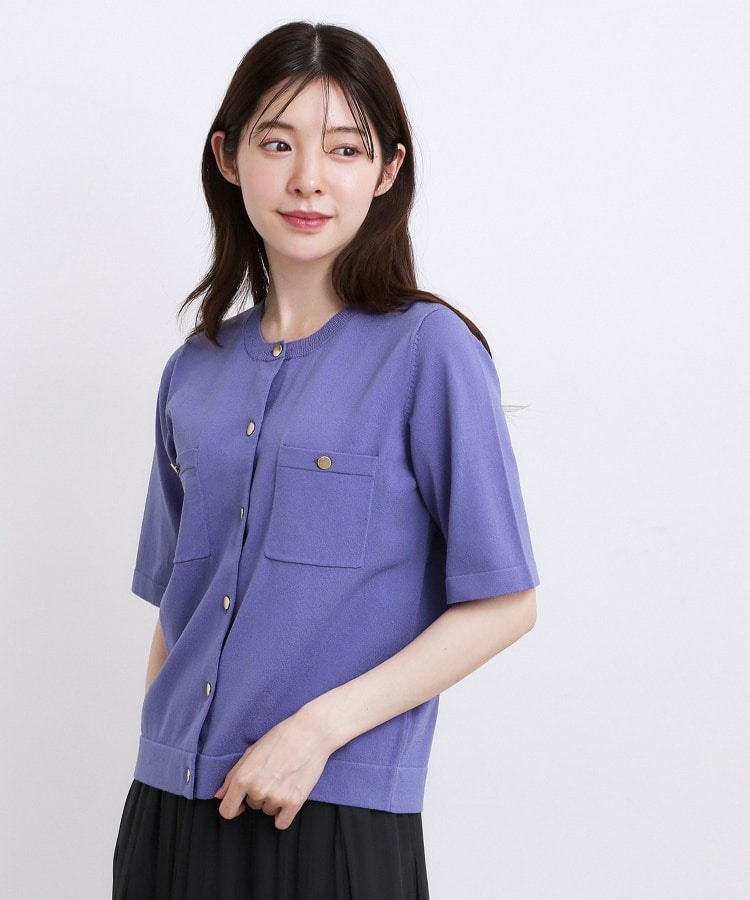 【ひんやり・UV・洗濯機◎】上品コットン混カーディガン14