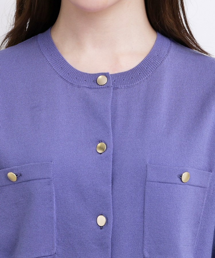 【ひんやり・UV・洗濯機◎】上品コットン混カーディガン24