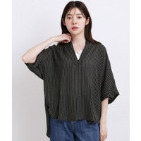 【洗濯機◎・体型カバー】ON/OFF使える、シアースキッパーシャツ