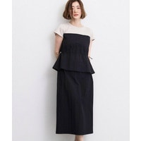 【低身長さんも選べる着丈・洗濯機◎】1枚で旬顔！Tシャツドッキングドロストワンピース