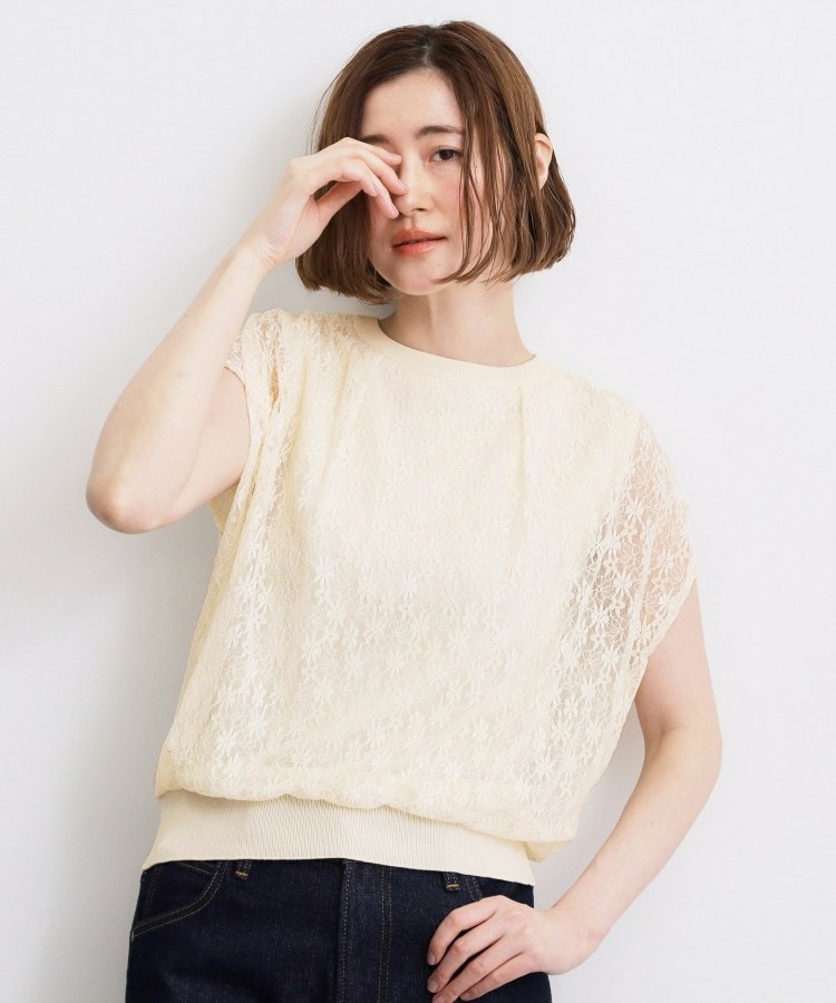 【肩回りカバー】一枚で叶う、レイヤードニット1