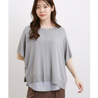 【体系カバー◎】ニット×インナーシャツタンクSET