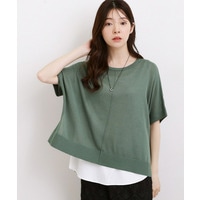 【体系カバー◎】ニット×インナーシャツタンクSET