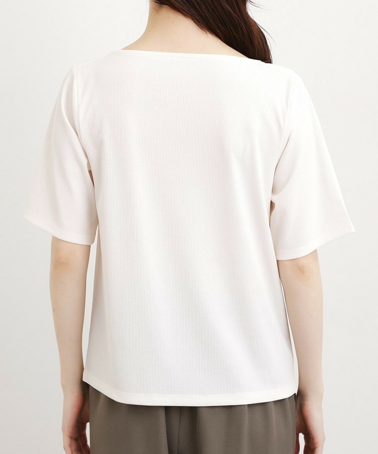 着るだけで旬顔 ドレープネックテレコTシャツ16