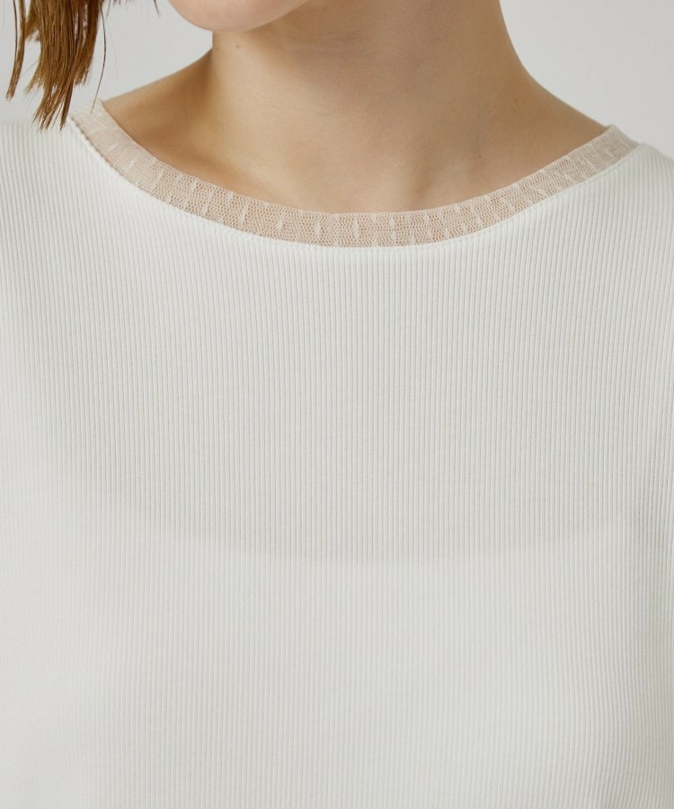 【重ね着にも◎】チュールドッキングテレコカットソー17