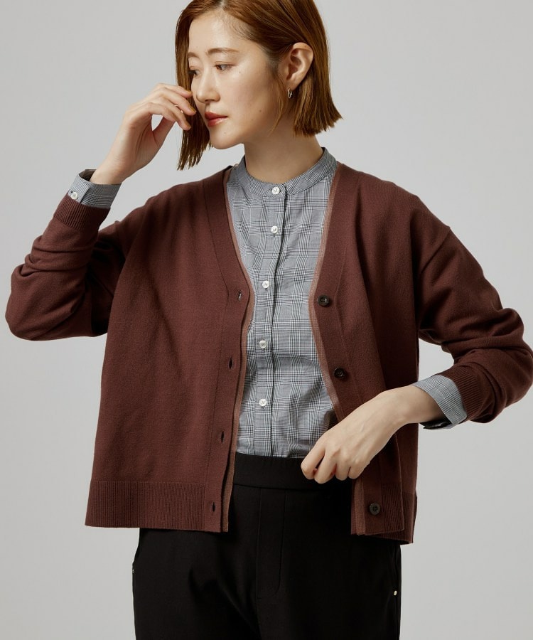 【時短・着回し】ニットベスト×シャツSET15