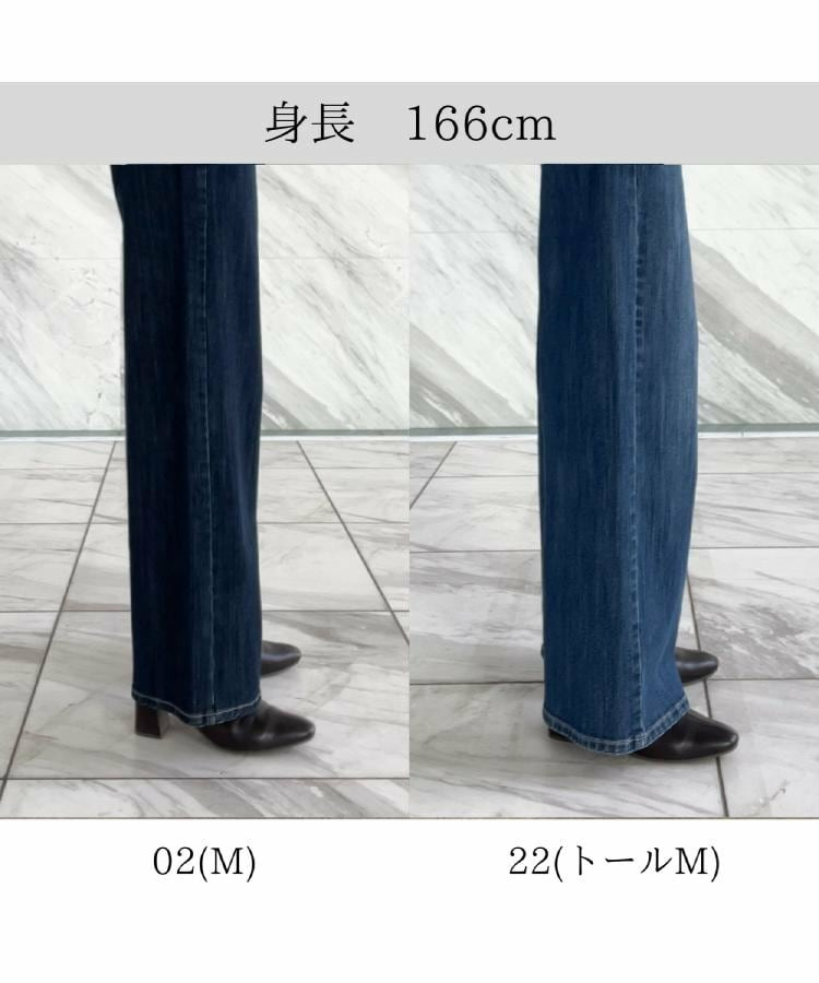 【美シルエット/選べる着丈】大人のためのバギーデニム24
