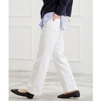 【選べる着丈】美シルエットデニムソフトフレアーパンツ