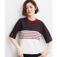 新色追加！【シリーズ累計36万枚/名品ニット】やわらかドライタッチ 袖メッシュ編みニット