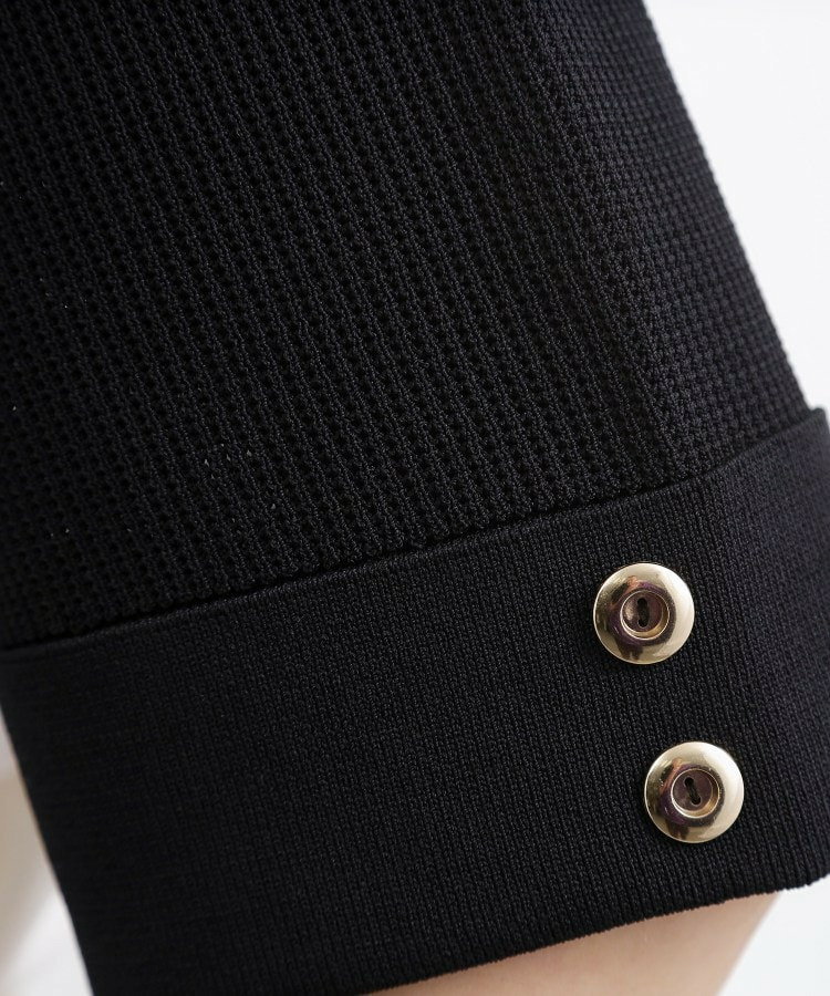 やわらかドライタッチ 袖メッシュ編みニット21