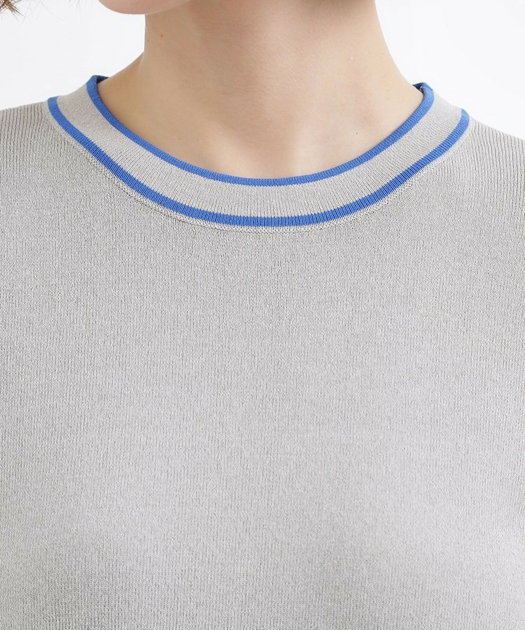 やわらかドライタッチ 袖メッシュ編みニット25