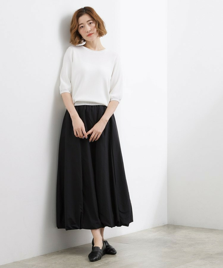 【シリーズ累計34万枚】やわらかドライタッチ 五分袖クルーネックニット4