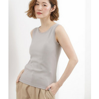 チュールクルーネックタンクトップ