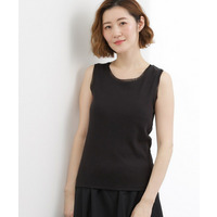 チュールクルーネックタンクトップ