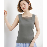 【貴島明日香さん着用】シアードッキングスクエアタンク