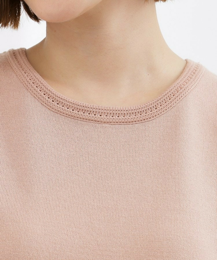 袖刺繍ハーフスリーブニットプルオーバー21