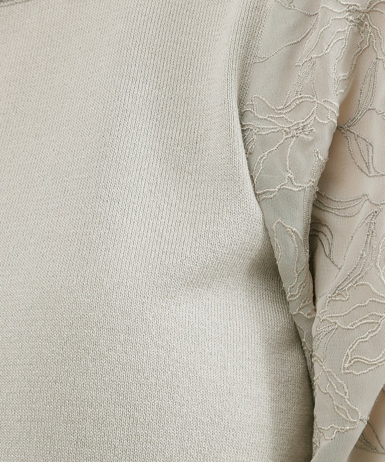 袖刺繍ハーフスリーブニットプルオーバー9