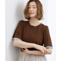 【シリーズ累計36万枚！名品ニット】やわらかドライタッチ スカラップスリーブニット