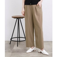 【ひんやり・UV・洗濯機◎】センタープレスが取れにくい、ハイパーストレッチワイドパンツ