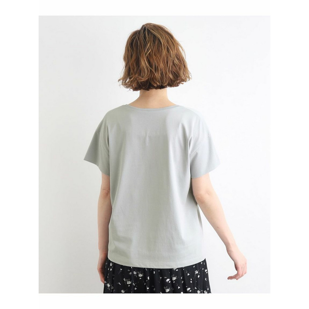 ＜接触冷感／UVカット／ご自宅で洗える＞袖フォルムプリントTシャツ19