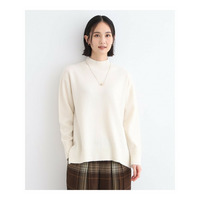 【冬ニット人気NO．1！／カシミヤ混】バックスリット ハイネックニット