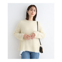 【洗える／モヘヤ混】ヘアリーゆるラメニット