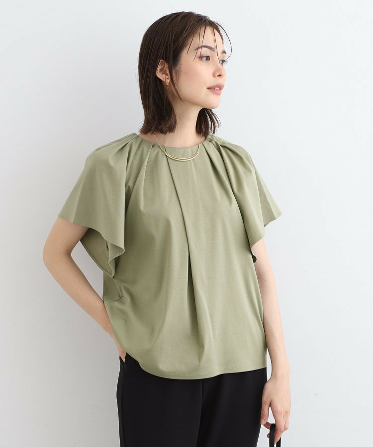 【洗える】フレアスリーブトップス1