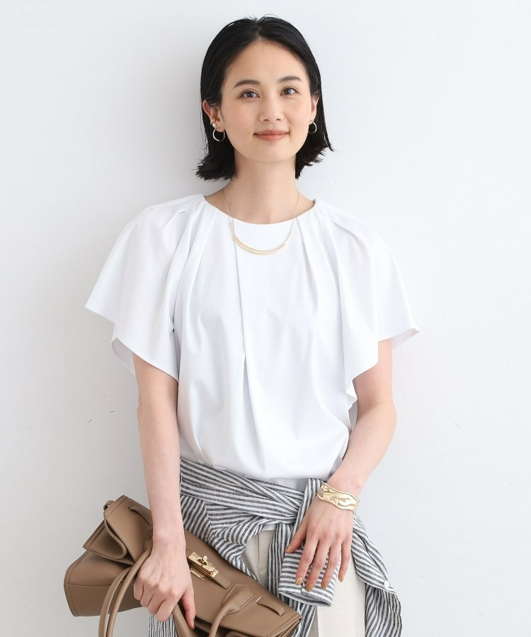【洗える】フレアスリーブトップス1