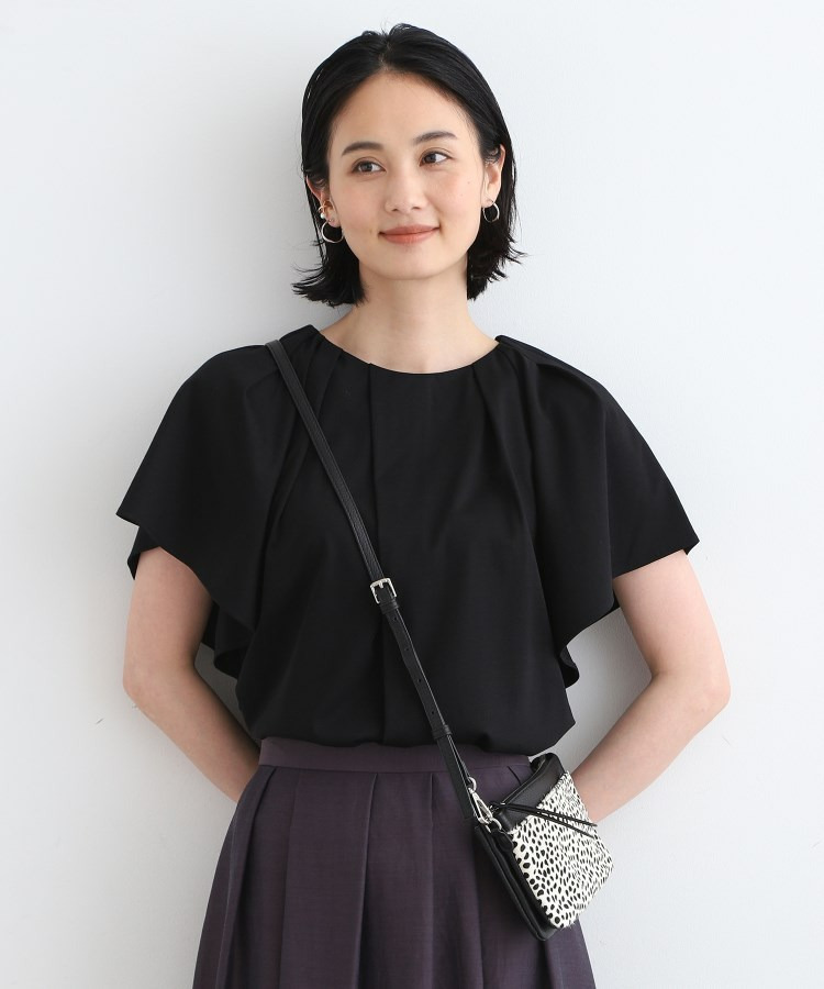 【洗える】フレアスリーブトップス1