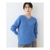 春SALE！【洗える／コットン混】アシメデザインニット