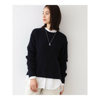 春SALE！【コットン混／洗える】ミニケーブル柄ニット