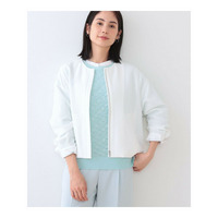春SALE！【洗える】凹凸素材シンプルブルゾン