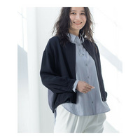 春SALE！【洗える】凹凸素材シンプルブルゾン