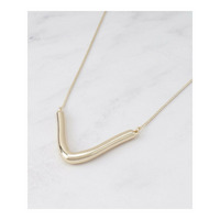 春SALE！【フリードロップ】V型バー アクセントネックレス