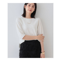 春SALE！【洗える／和紙混素材／SETUP可能】バルーンスリーブニット