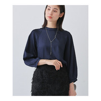 春SALE！【洗える】シャーリング風ラグランスリーブブラウス