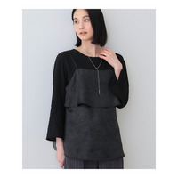 春SALE！【2点セット／洗える】カセット服 キャミ＆ブラウス セットトップス
