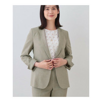 【日本製】リネンライクテーラードジャケット