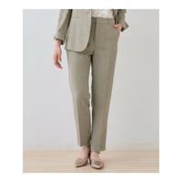 【日本製】リネンライクテーパードパンツ